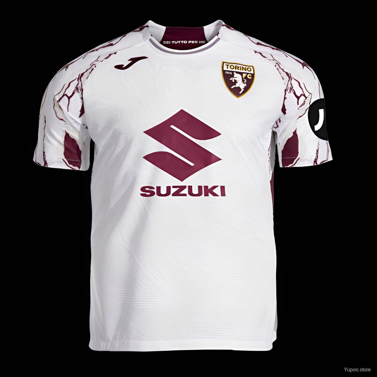 Camiseta de fútbol Torino 2025/26 VISITANTE MANGA CORTA VERSION FAN